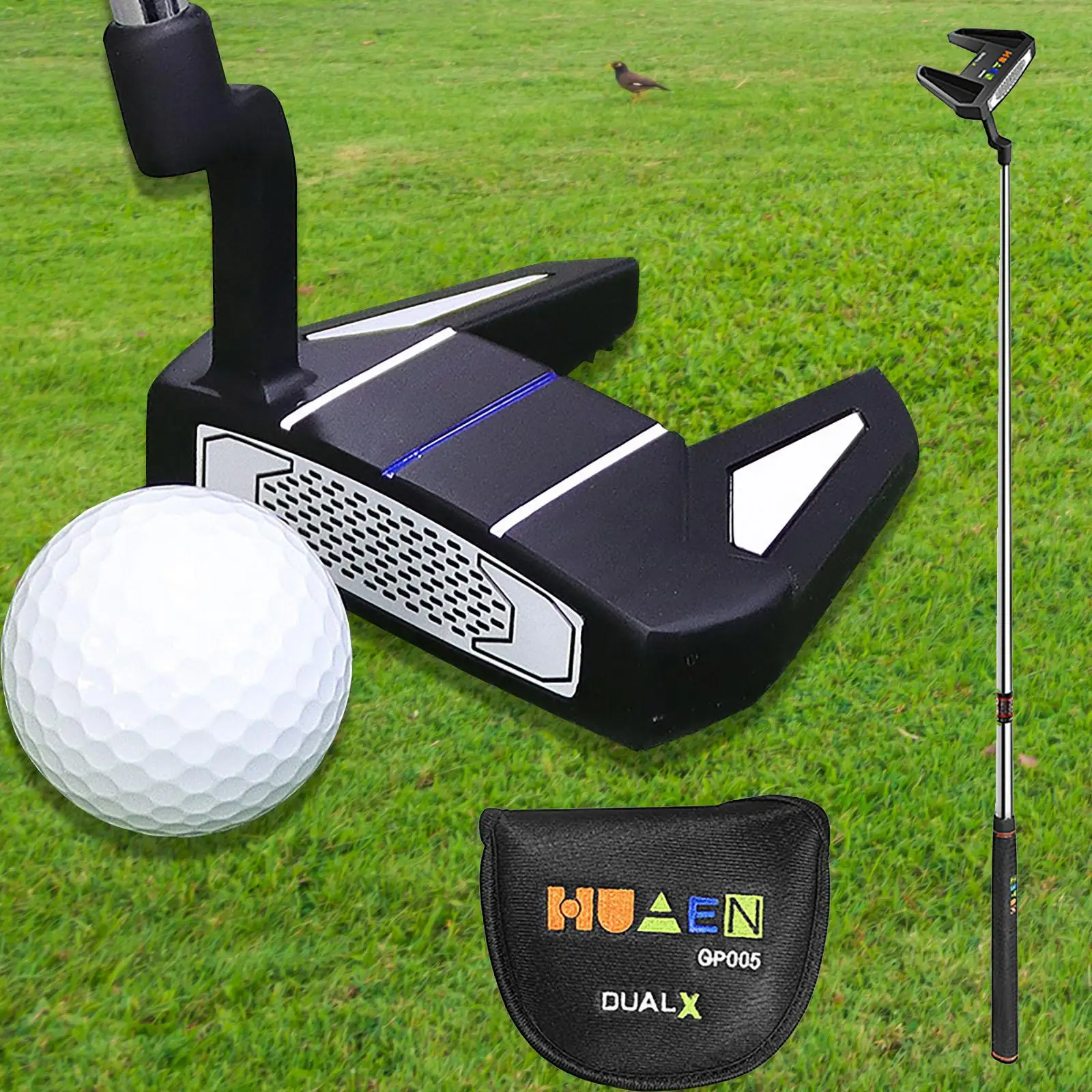 

Golf Putter Right Handed Golfers with Golf Alignment Line Legal for Tournament Play with Premium Grip Mallet Putter Golf Club