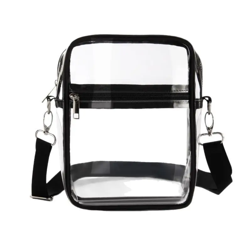 Transparente Taschen für Damen, leichte, stadiontaugliche PVC-Tasche mit Reißverschluss für Konzerte, Reisen, Veranstaltungen und den Alltag – Detail 5