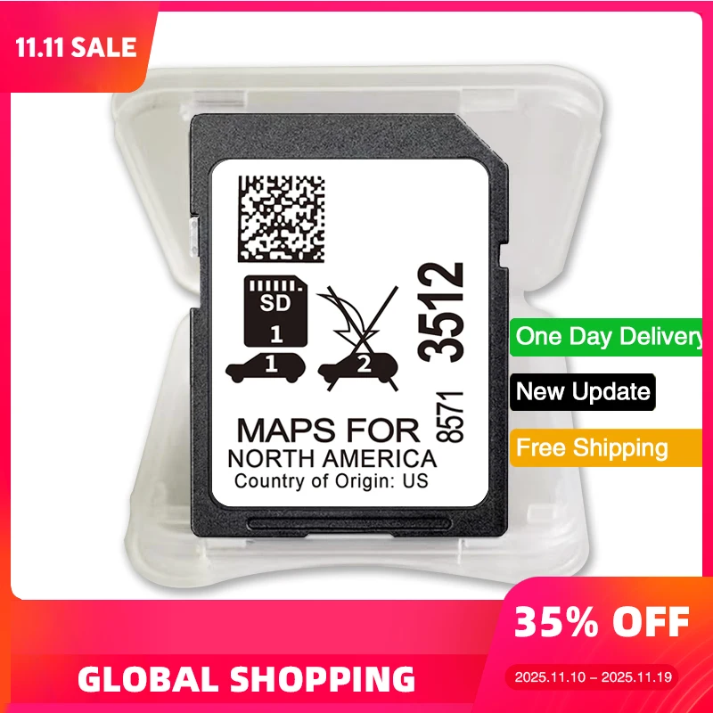 

Sat Nav for GM Cadillac Escalade/XT4/XT5/XT6/CT4/CT5/CT6 2024 Navigations 8571-3512 SD Card 32GB Update Canada USA Mexico Maps
