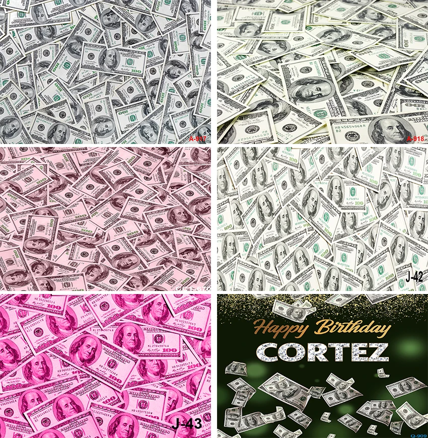 Scattered US Dollar Banknotes Photography Background Cloth Abstract Cash Currency Finance Money Kids Newborn Adults Family