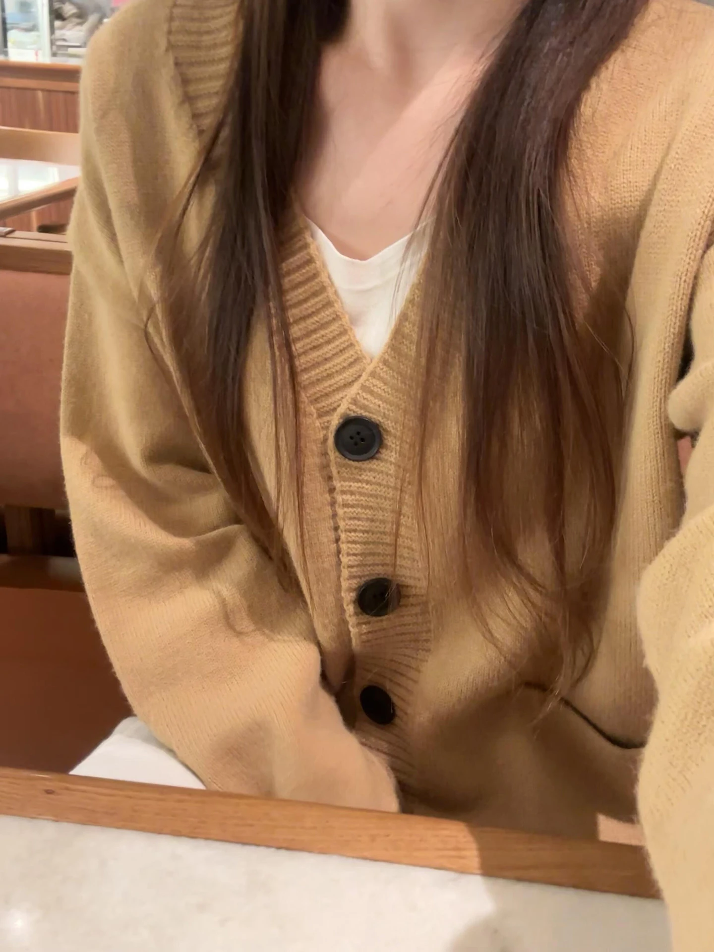 

Lazy Sle V-Ne Open Cardigan Sweater Men's Winter Loose Casual Soft Knitted Outerwear Comfortable Loose Fit Knitwear