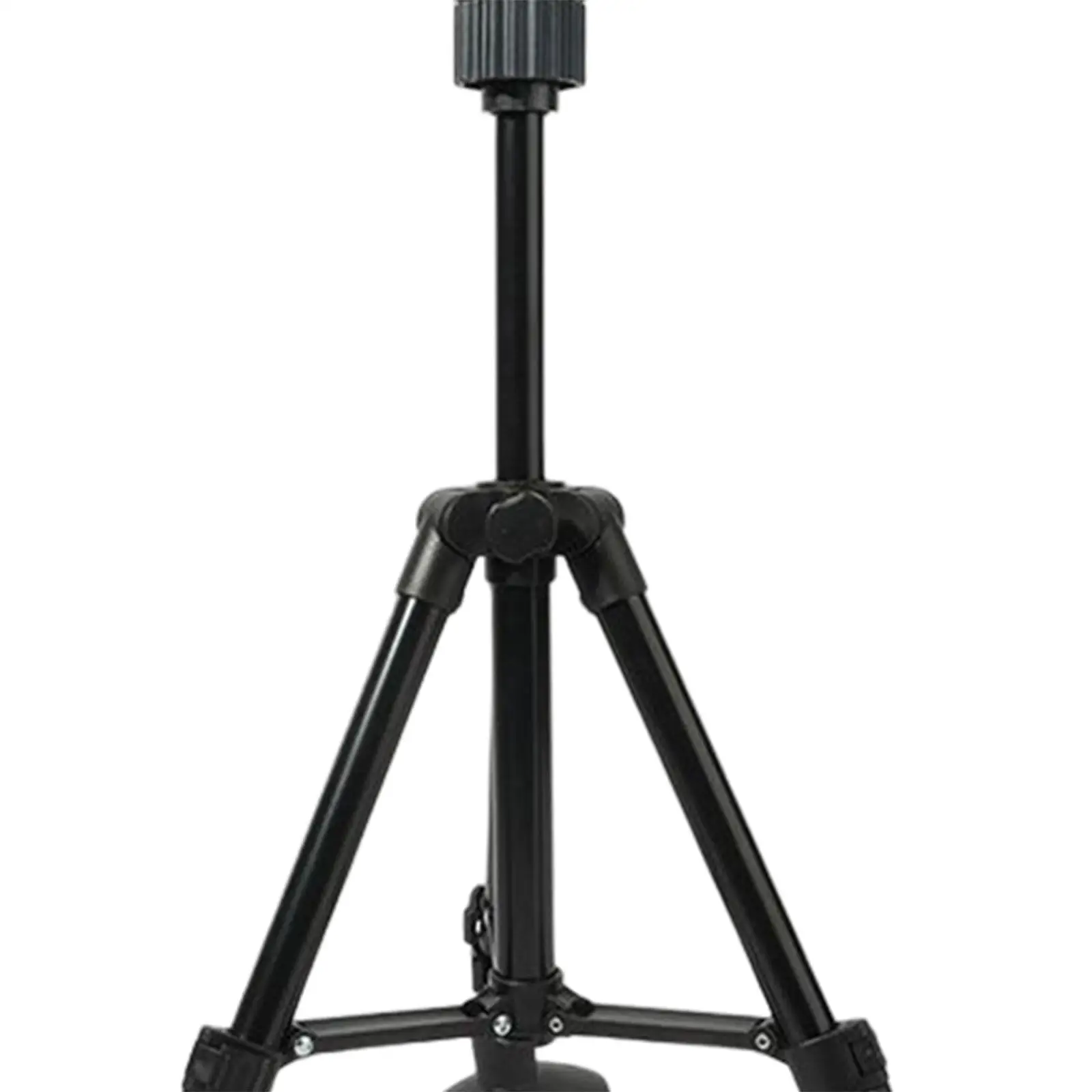 Sturdy Wig Stand Tripod Adjustable Height Mannequin Head Holder Foldable Lightweight Steel for Hairdressing Practice and Wig