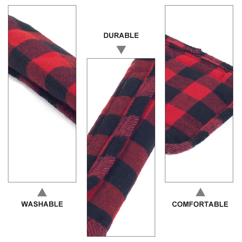 

3Pcs Refrigerator Handle Covers Fabric Wrappable Soft Comfortable Kitchen Door Protector Handle Wrap Cloth Anti-Slip for Fridge