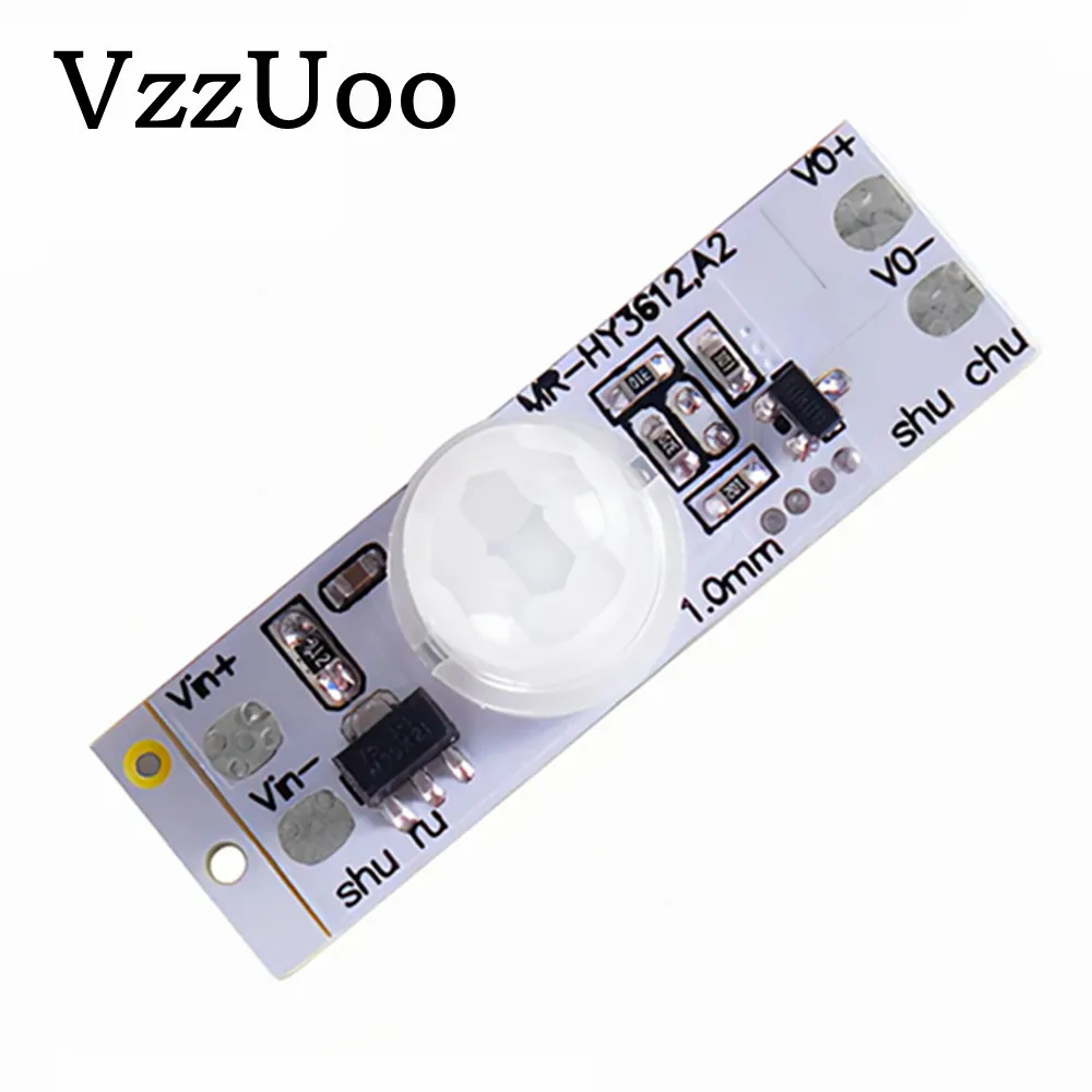 VzzUoo DC 12V 24V Ceiling PIR Motion Sensor Switch Module 3A IR Infrared Induction Body Sensor Detector Controller Switch