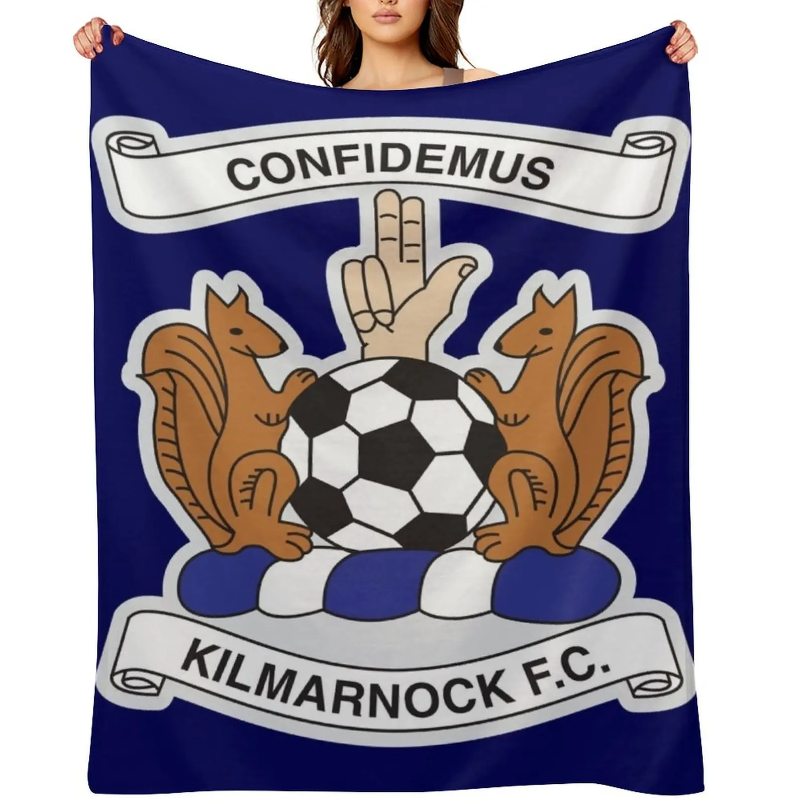 

Одеяло Kilmarnock Icon Moving на заказ для малышей Дизайнерские одеяла