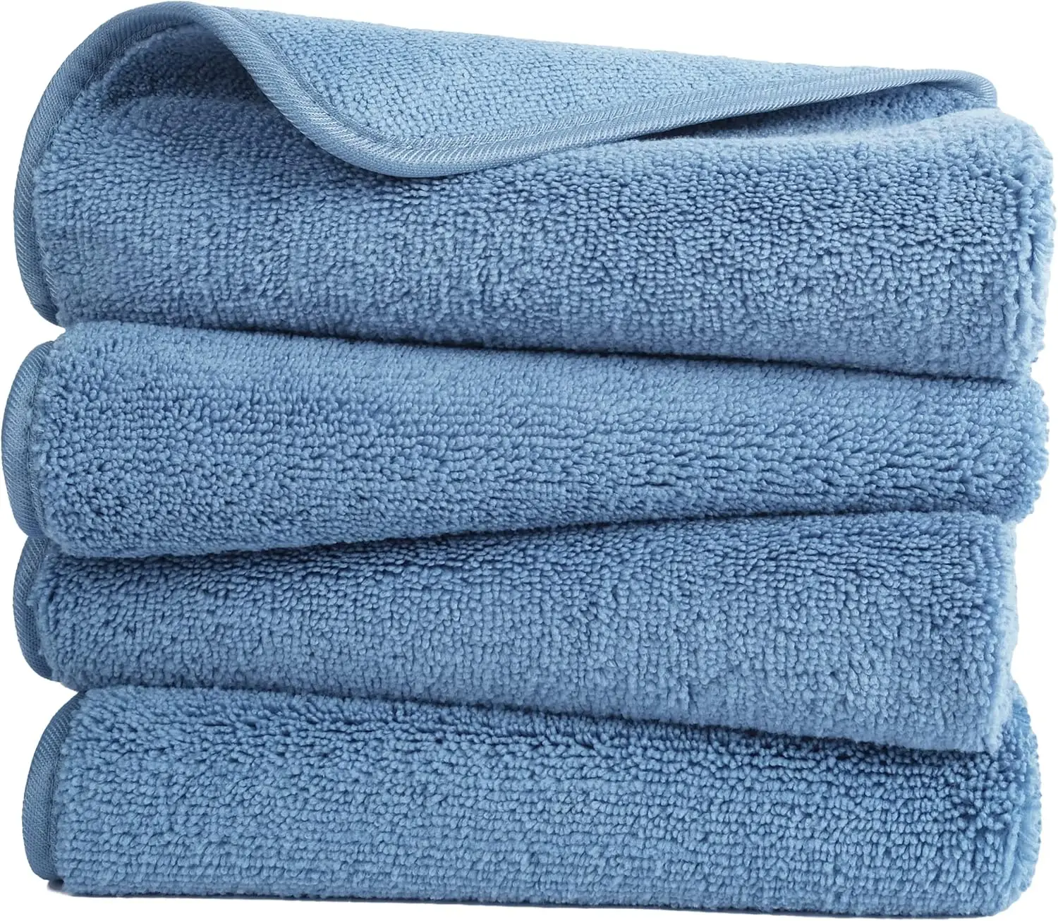 Juego de Toallas de Mano de Microfibra de Secado Rápido y Sin Pelusas, 16 x 30 Pulgadas, Paquete de 4 - Ideal para Uso en Cocina y Baño