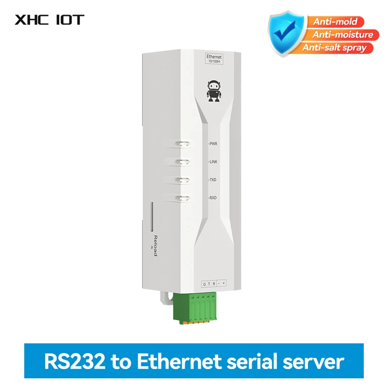 

RS232 Serial to Ethernet Serial Server ModBus Gateway DC 8-28V XHCIOT NE2-D12P Power and Signal Isolation TCP/UDP/MQTT/HTTP