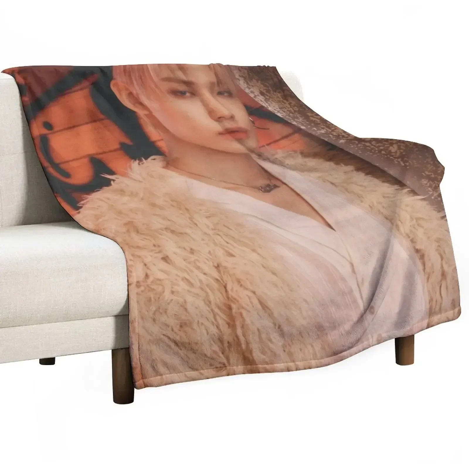 yeonjun Throw Blanket Shaggy warm for winter Blankets