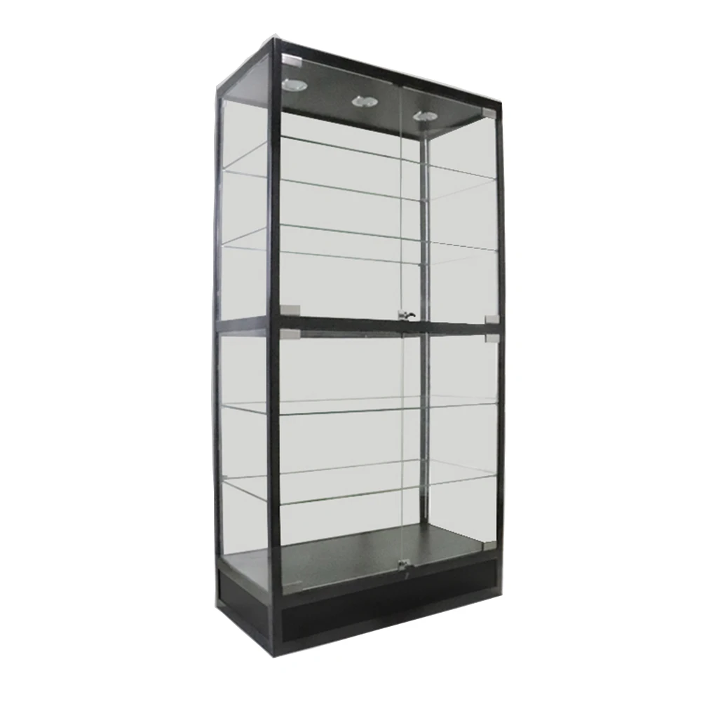 Desain furnitur toko aksesoris ponsel kelas atas, etalase kaca untuk pajangan toko ponsel