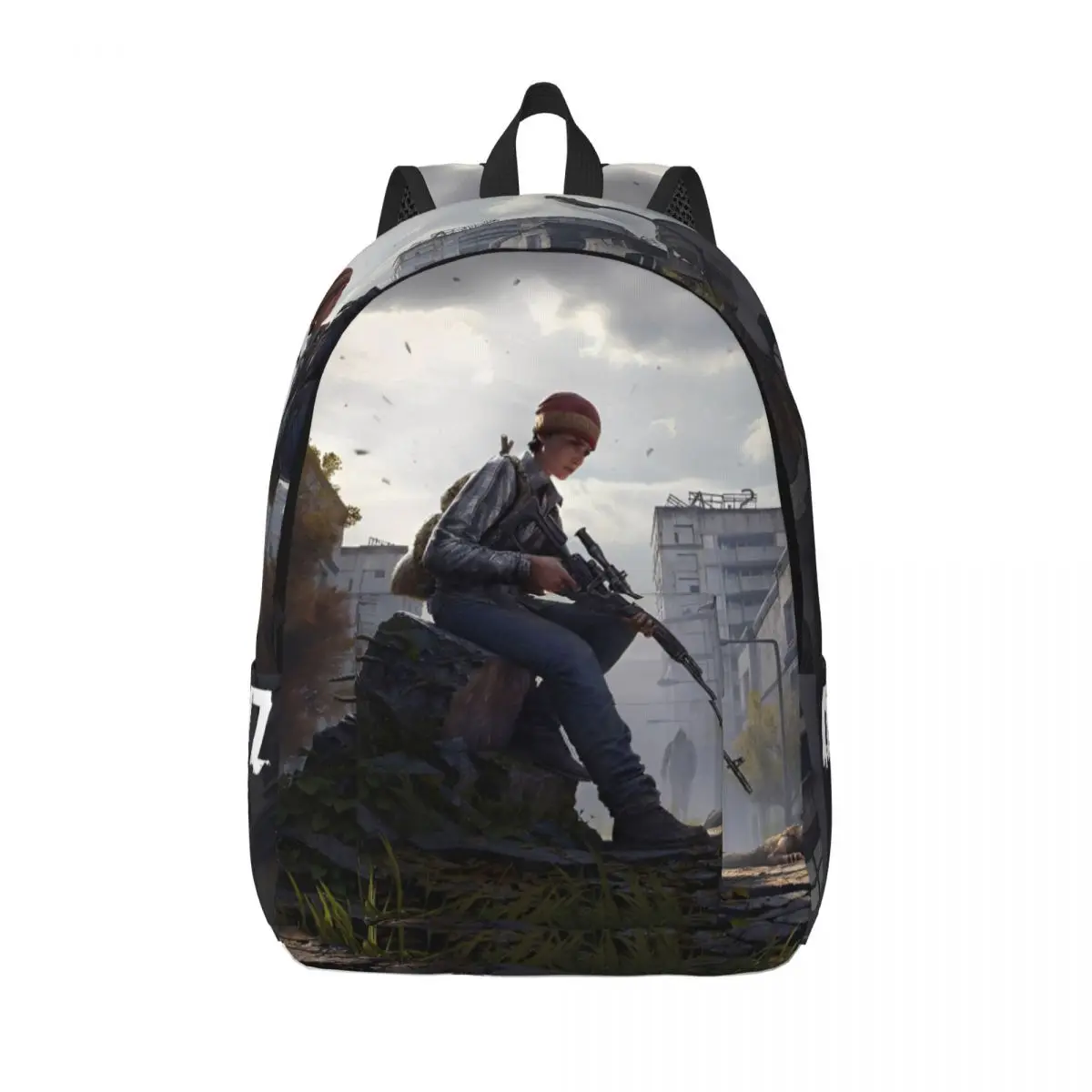 DayZ Shotting Game Backpack for Men Women Cool High School Work Daypack Zombie Attack Laptop Computer Canvas Bags with Pocket