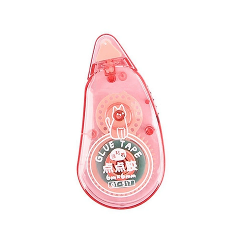 F-3C 4 بكرات مع شريط لاصق على الوجهين وموزع أسطوانة الغراء، يستخدم لصناعة يدوية والمدارس والمكاتب.