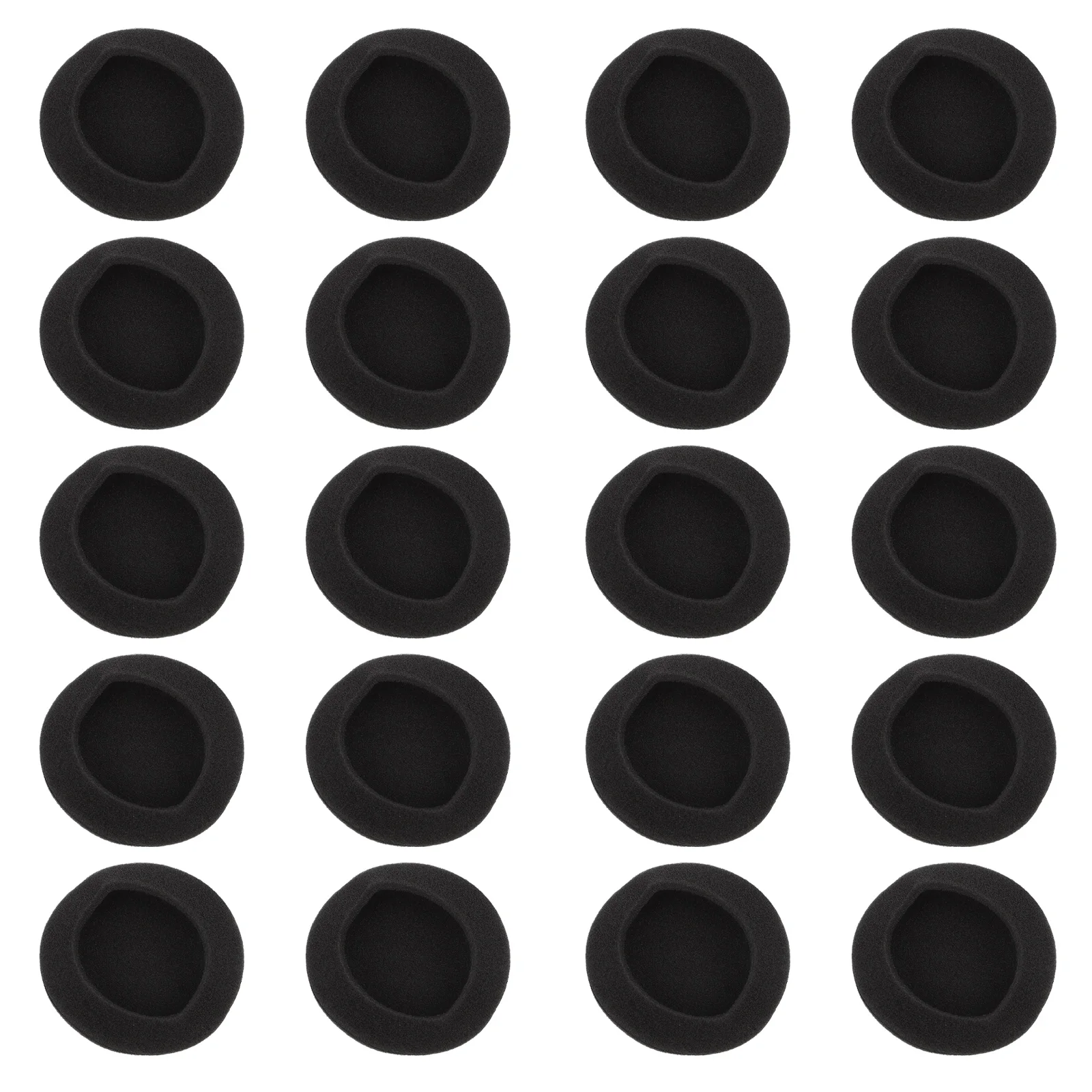 

20pcs Headphone Sponge Replacement 35mm Black High Elastic Comfortable Sound Blocking Durable Accessories