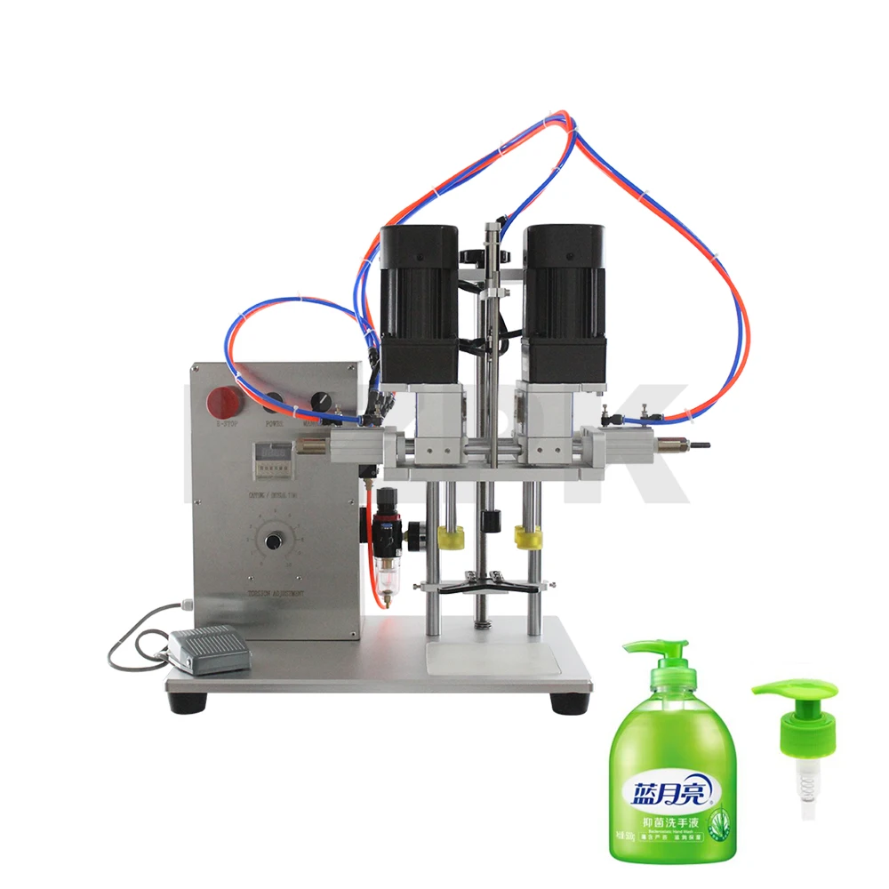 

Semi-Automatic Desk Type Electric Pneumatic Bottle Capping Machine