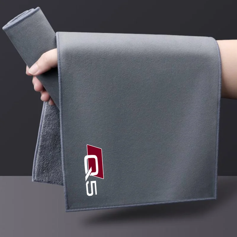 High-end Microfiber Car Wash Towel Car Cleaning Drying Cloth Hemming Car Care Cloth For Audi A3 A4 A5 A6 A7 A8 Q3 Q5 Q7 Q8