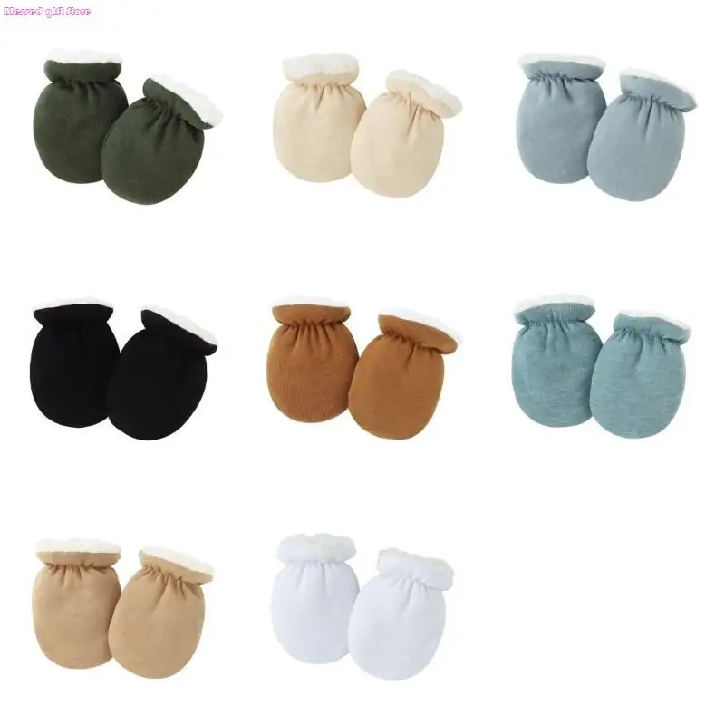 

D0JC Cosy Baby Anti Scratch Mittens Elastic Wrist Gloves Comfortable Anti-Grab Gloves Prevent Scratching Secure Fit