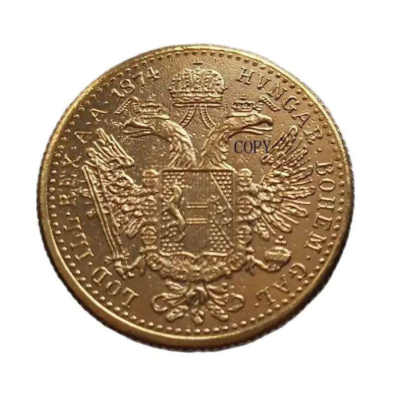 

10 PCS 1874-1915 Austria 1 Ducat Gold Plated COPY Coins