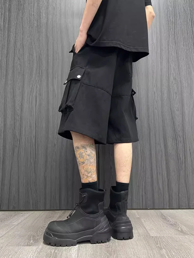 

American Style Workwear Shorts Men's Summer Loose Casual Knee-Length Trendy Handsome Over-Knee Mid-Pants Straight Leg