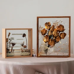3D Flowers Photo Frame 4cm Deep Shadow Box Frames Bouquet Display Flower Case Deep For Wedding Party Decor Memory Picture Frames