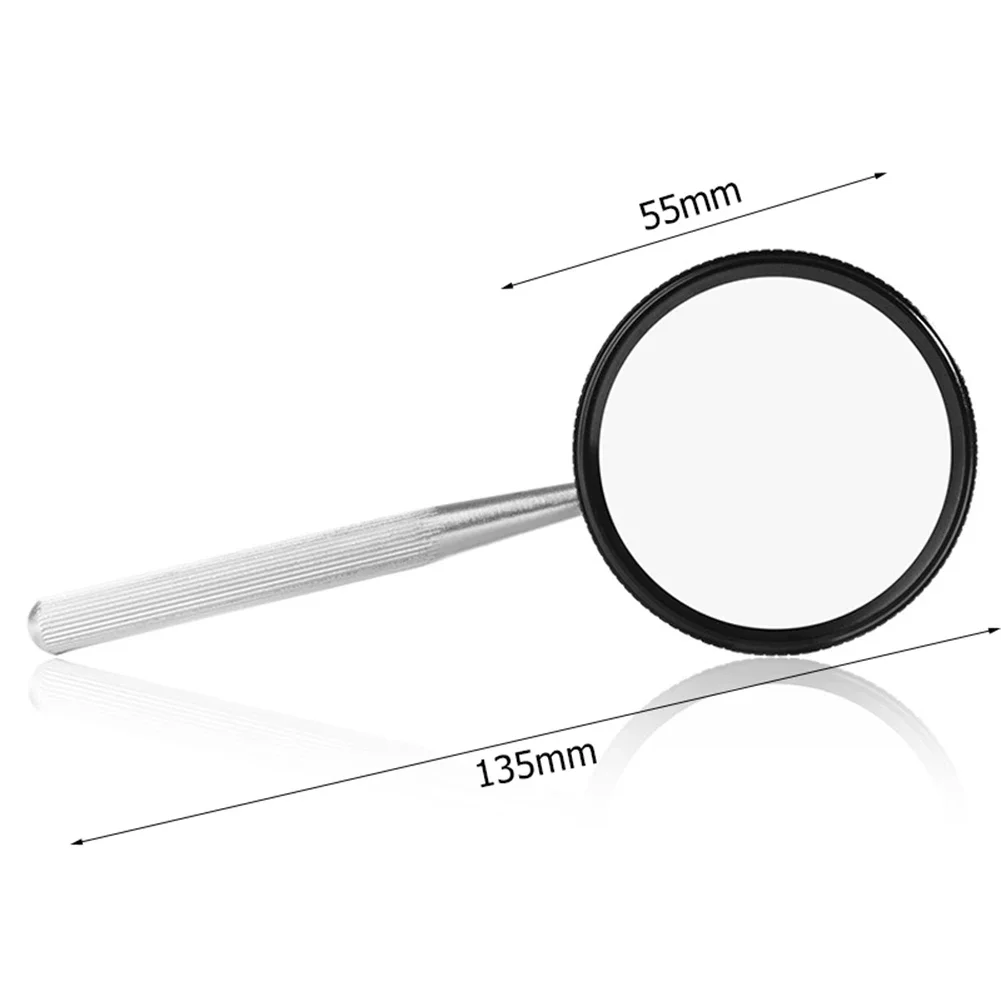 35X Handheld Magnifying Glass 135*55*35mm High Clarity Optical Glass Lens for Reading Identifying Stamps Antique Currency