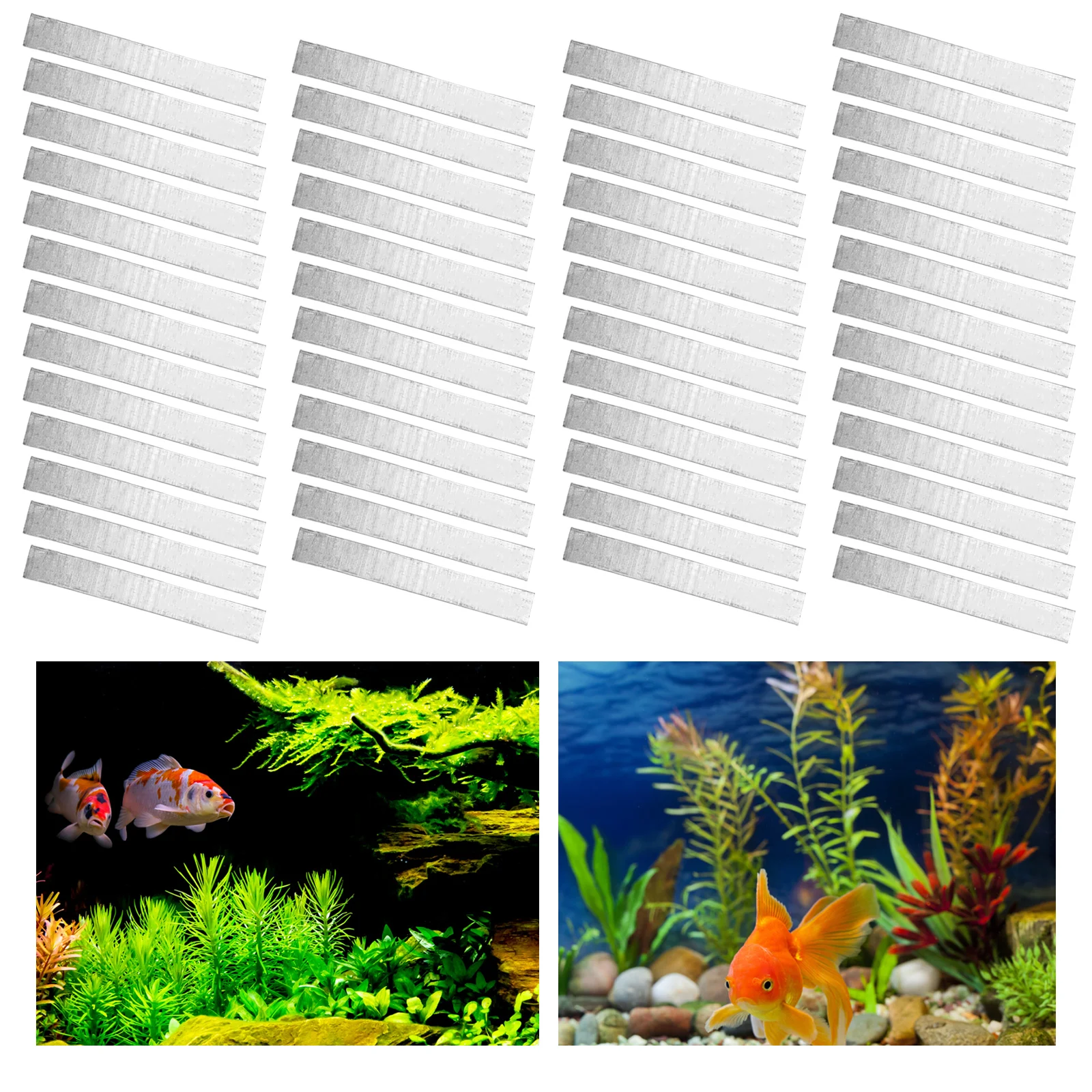 

50 Pcs Aquarium Plant Weights Bendable Aquarium Plant Anchors Metal Aquarium Plant Over Weight Anchors Cuttable Fish Tank Plant