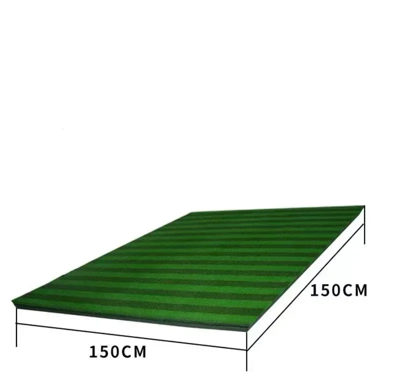 

Indoor/Outdoor Golf Hitting Mats Stripe Guide Alignment Swing Trainer Artificial Turf Practice Mat Home Backyard Drives Training