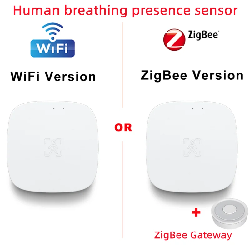 Tuya ZigBee Sensor de movimiento de presencia humana, detección de respiración, Sensor de movimiento corporal PIR, detección de respiración, Google