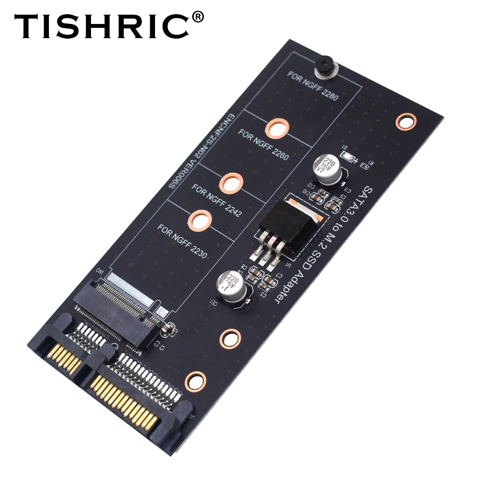 TISHRIC-adaptador M.2 NGFF Msata SSD a SATA 3,0 2,5, convertidor M2 PCI SSD, tarjeta elevadora para PC, portátil, tarjeta adicional de hasta 6GPS