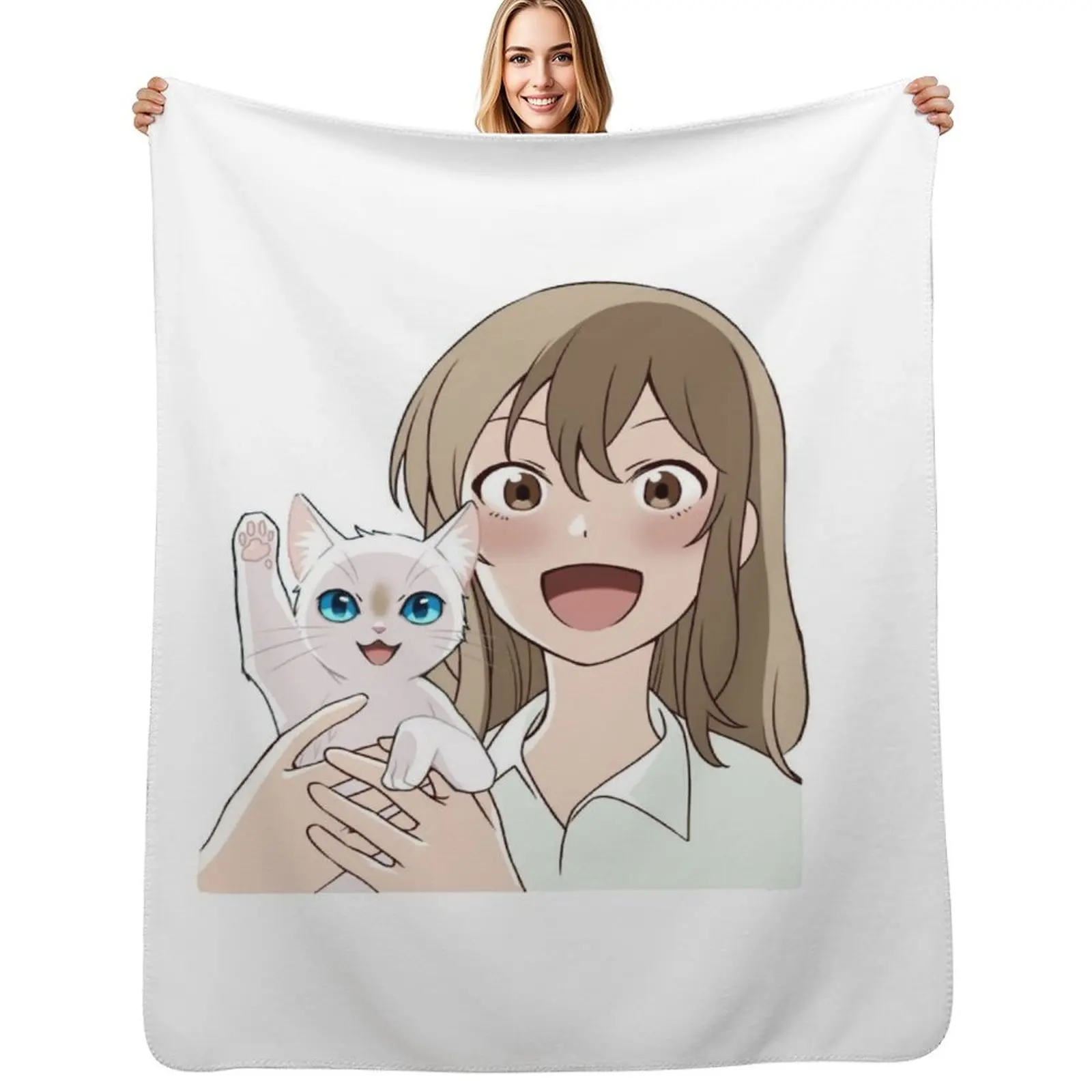 

A whisker away - Happy Sasaki & Taro fanart Throw Blanket Blankets For Bed Picnic Plaid christmas decoration Blankets