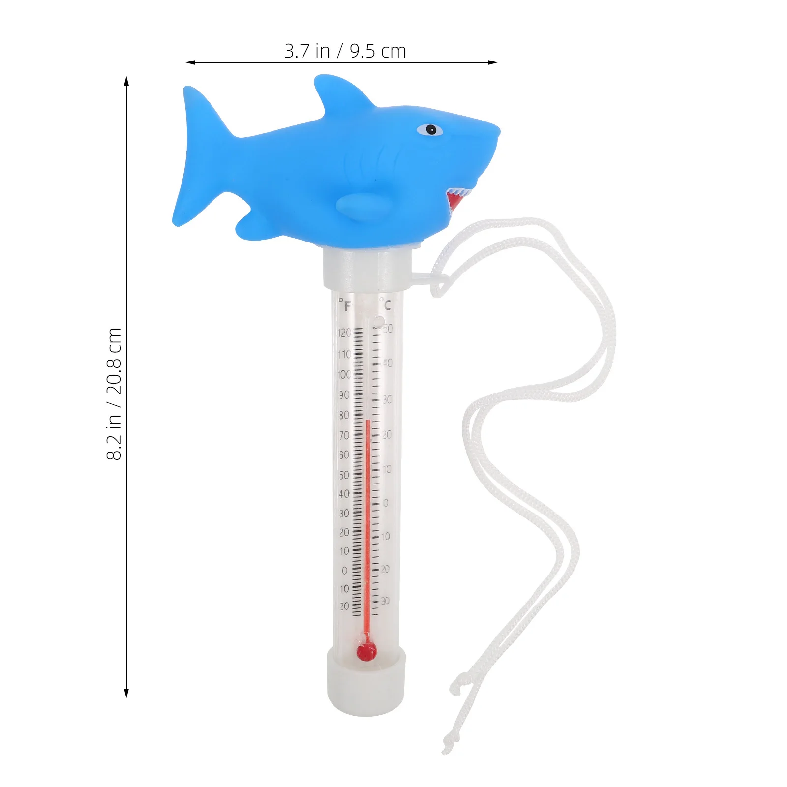 ميزان حرارة حوض السمك العائم، تصميم حيوان المحيط اللطيف، مقياس دقيق لدرجة حرارة الماء لحوض السباحة والزواحف #2