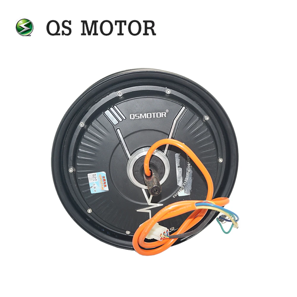 QSMOTOR QS212 800W 60V 10x2.15inch 30H Hub Motor IP65 Waterproof BLDC Double-Axle for E-Scooter