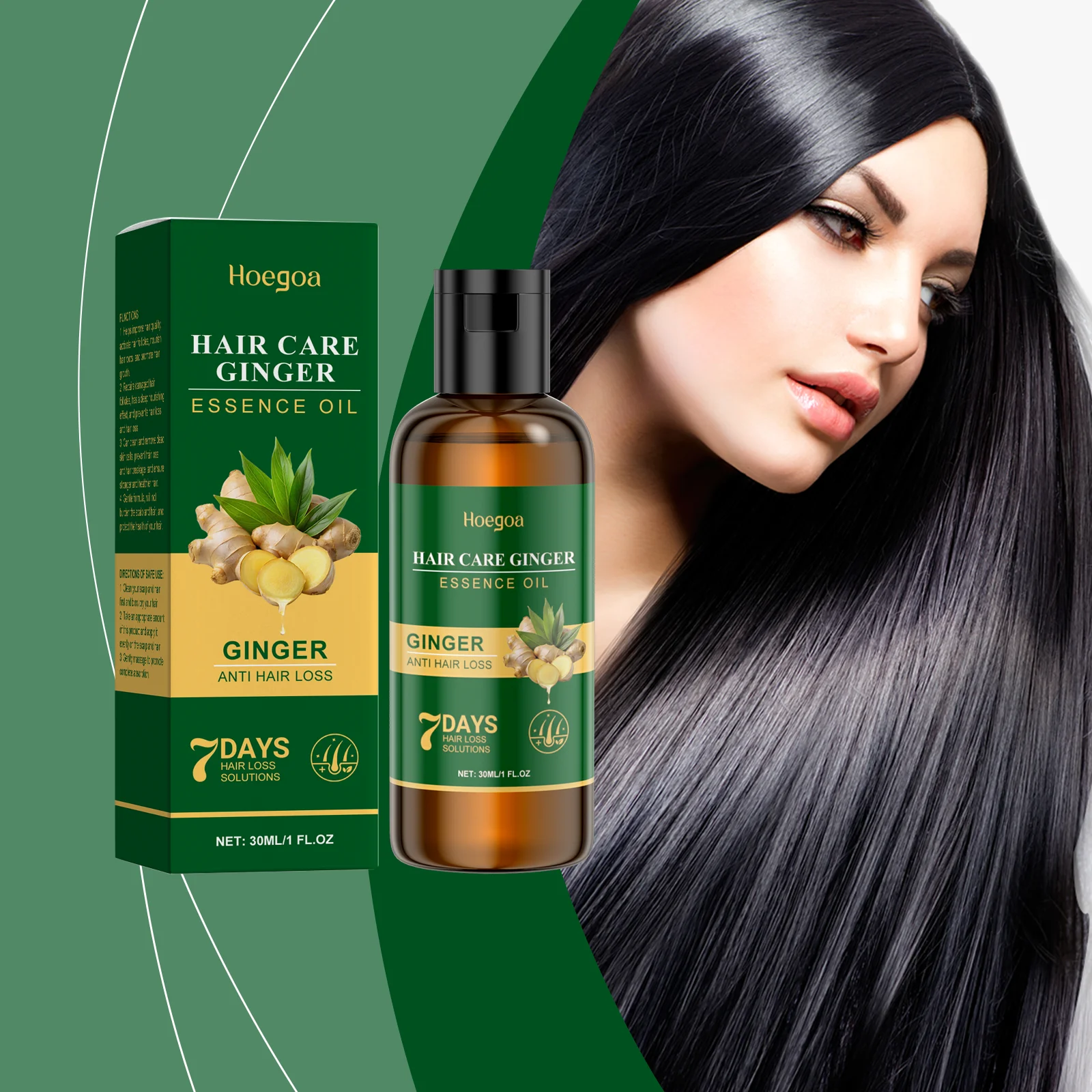 

Ginger Anti Loss Shampoo Hair Strengthen Restore Damaged Oil Control Cleansing Dandruff Moisturizing Smooth Hair Growth Shampoo