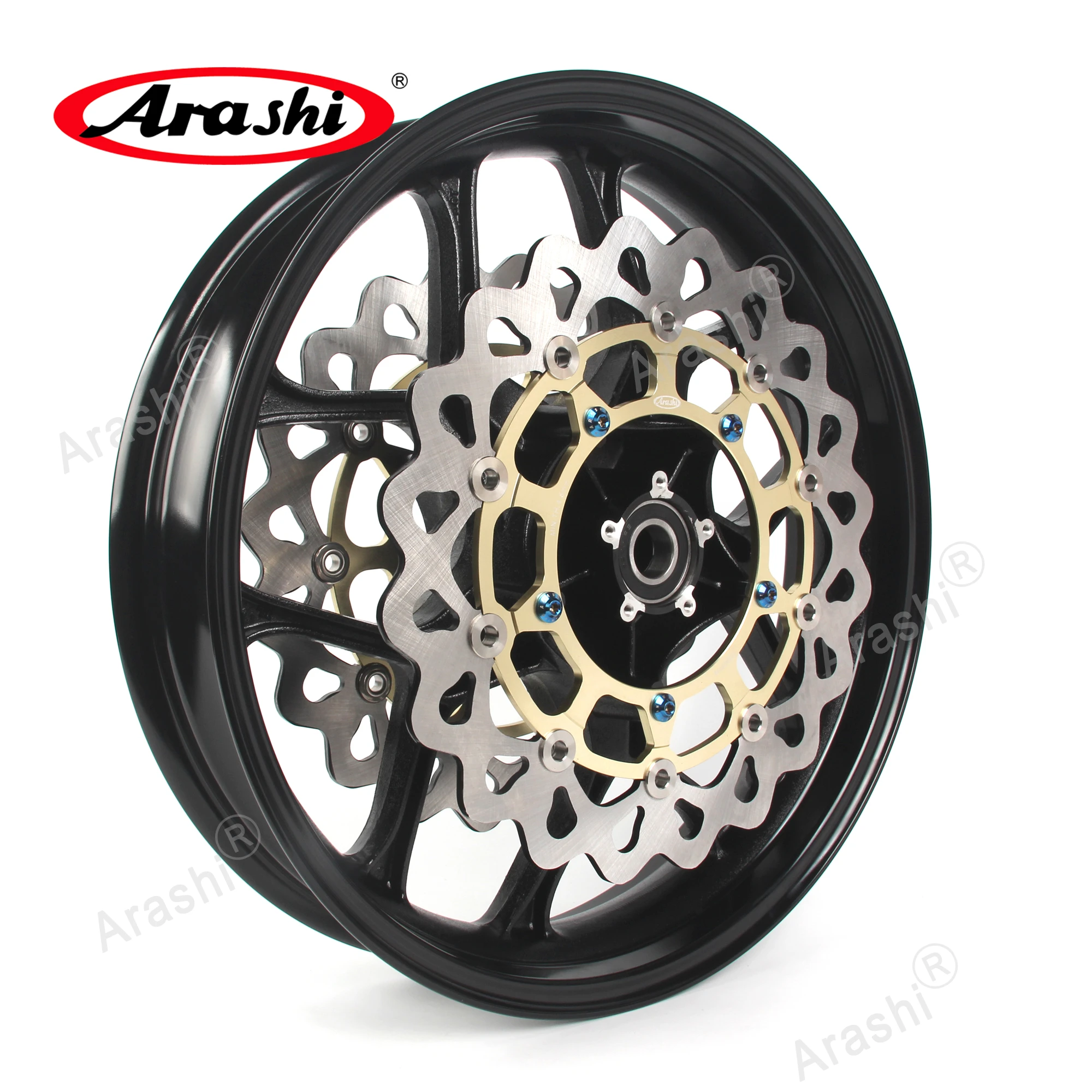 

Arashi For YAMAHA YZF R1 R1M 2015-2021 Front Wheel Rim Hub Brake Disc Rotor YZF R6 2017-2021 / YZF-R1 2015 2016 2017 2018 2019