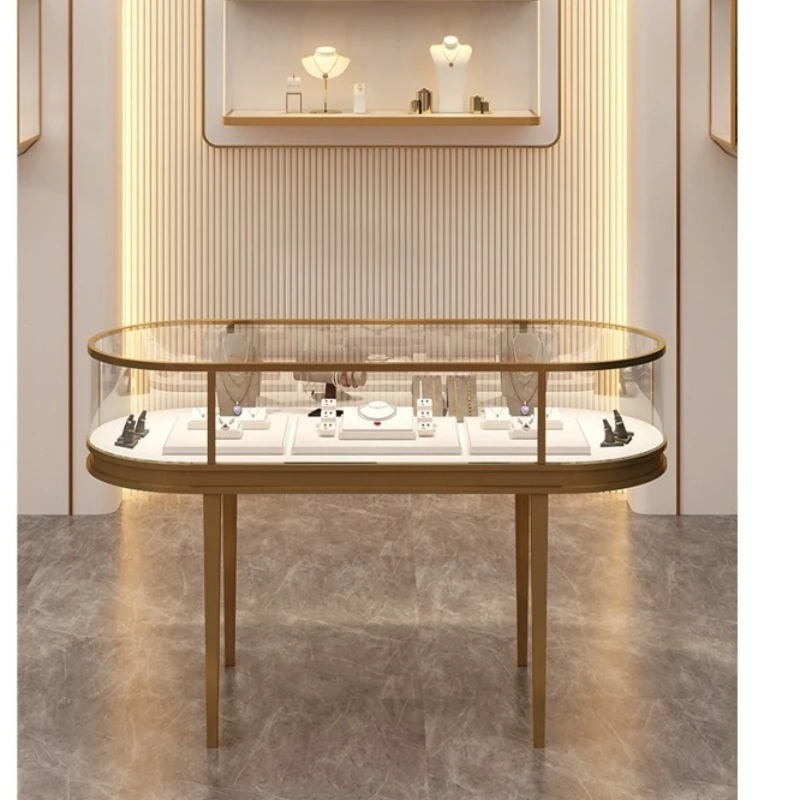 

Display cabinet Transparent glass cabinet Watch jade antique display counter