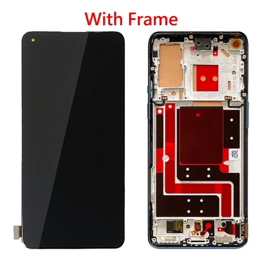 6.55\'\' AMOLED For OnePlus 9 LCD Display Touch Screen 1+9 LE2113 LE2111 LE2110 LE2117 LE2115 LCD Digitizer Assembly Replacement