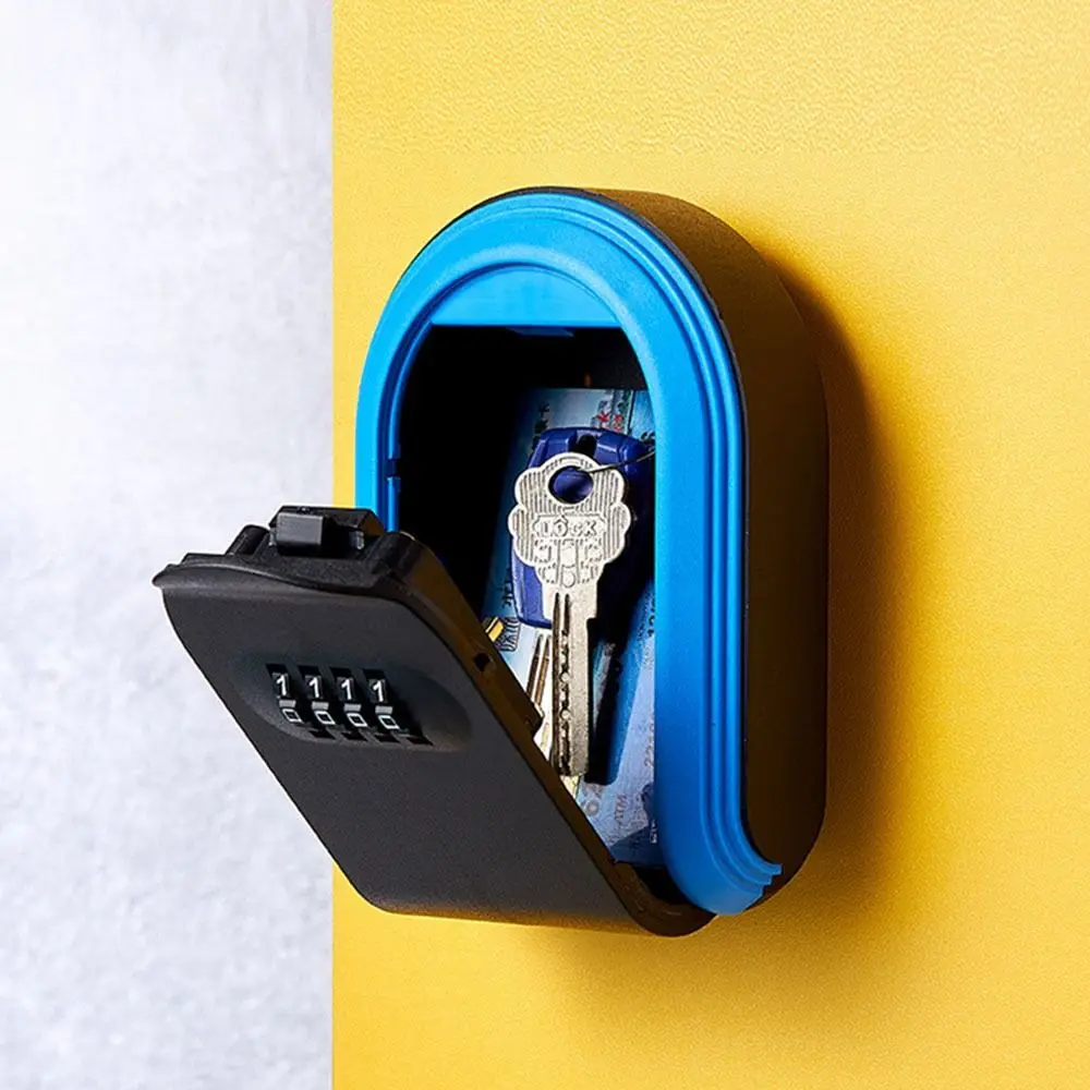 Robust Password Key Storage Secret Box New Smart Wall Mount Key Organizer 4 Digit Waterproof Lock Storage Box Office