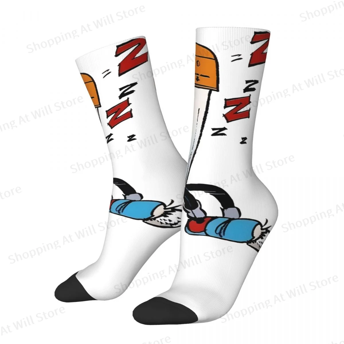 Gaston Lagaffe Unisex Winter Socks Outdoor Fun printing Socks Street Style Crazy Sock