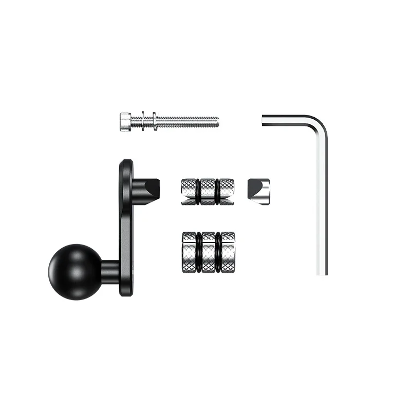 قاعدة تثبيت جذعية شوكة للدراجات النارية من Kewig ، محول رأس الكرة ، حامل GPS لـ GoPro ، كاميرا Insta360 ، ملحقات الهاتف ، جديد ، 1"