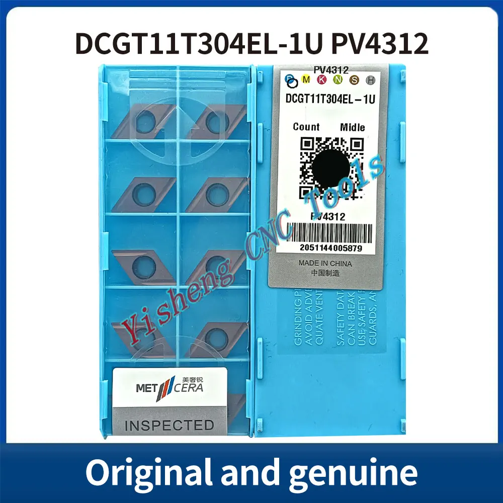 

METCERA Cutting Tools DCGT070202EL-1U DCGT11T304EL-1U DCGT11T302EL-1U-JC DCGT11T304EL-1U-JC PV4312 MC1020 CNC carbide inserts