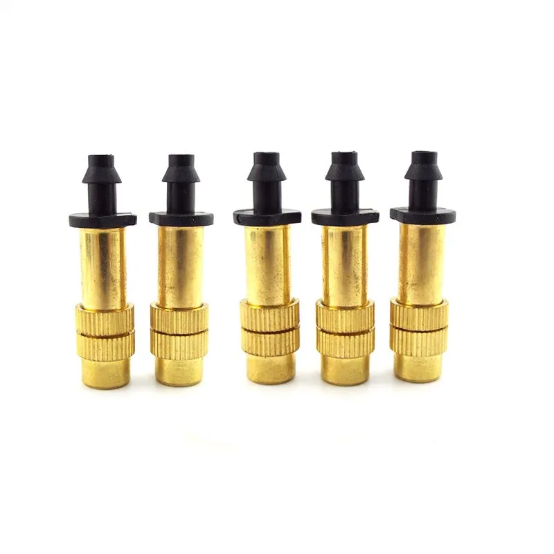 5PCS 10PCS 4/7mm Screw SprayWatering Drip Irrigation Misting Brass Nozzle Spray Connector Sprinkler Drippers for Irrigation A3