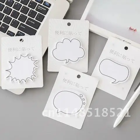 Innovative Sticky Notes Memo Pad Paper Sticker Gift Cute Cartoon Message Wall Stickers Fridge N Times