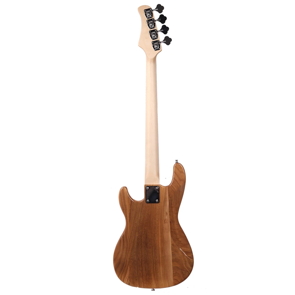 Exquisite Burning Fire Style Electric Bass Guitar Burly Wood