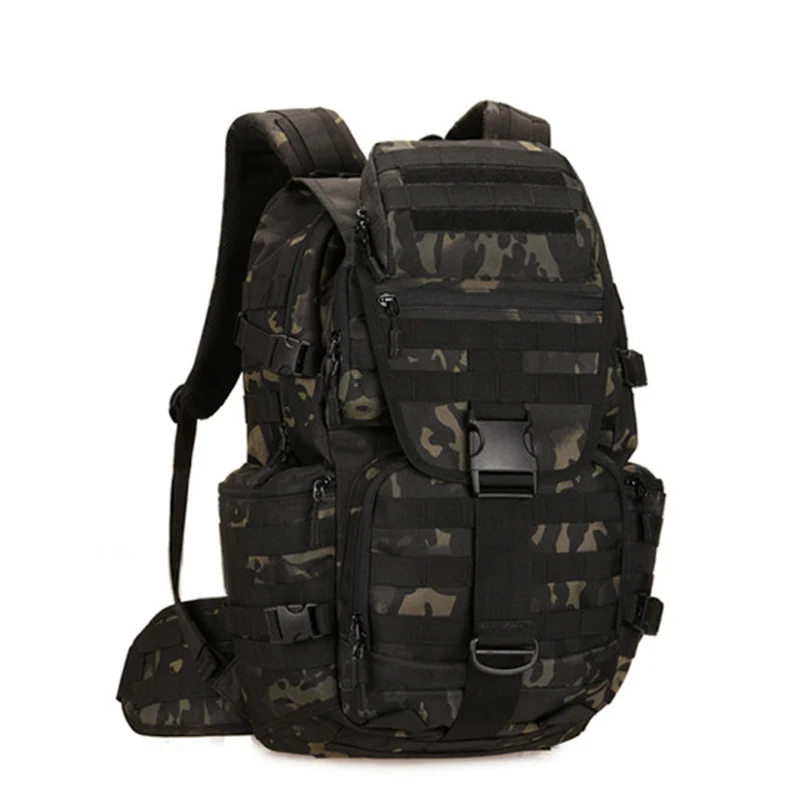 50L Men's Tactical Backpack Survival Hiking Backpack Multifunctional Outdoor Bag Travel Camping Sports Riding Travel Bag