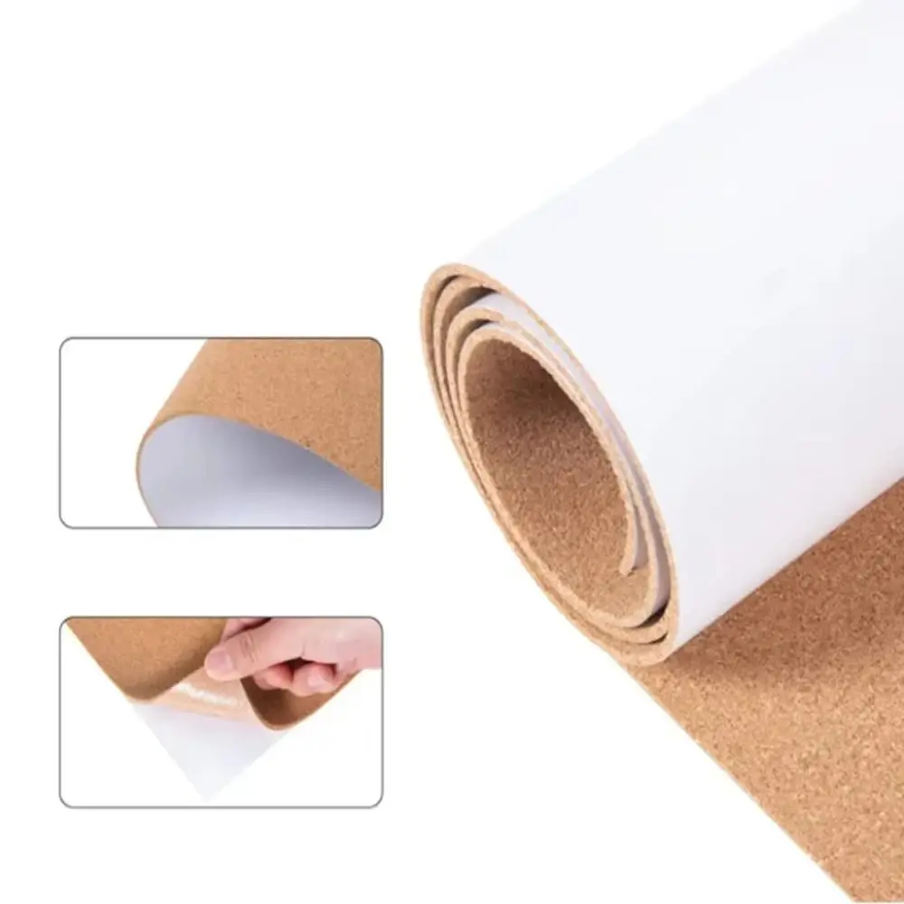 Picture 5: 1m Self-Adhesive Cork Roll 2mm Thick Square Cork Pad Photo Wall Sticker