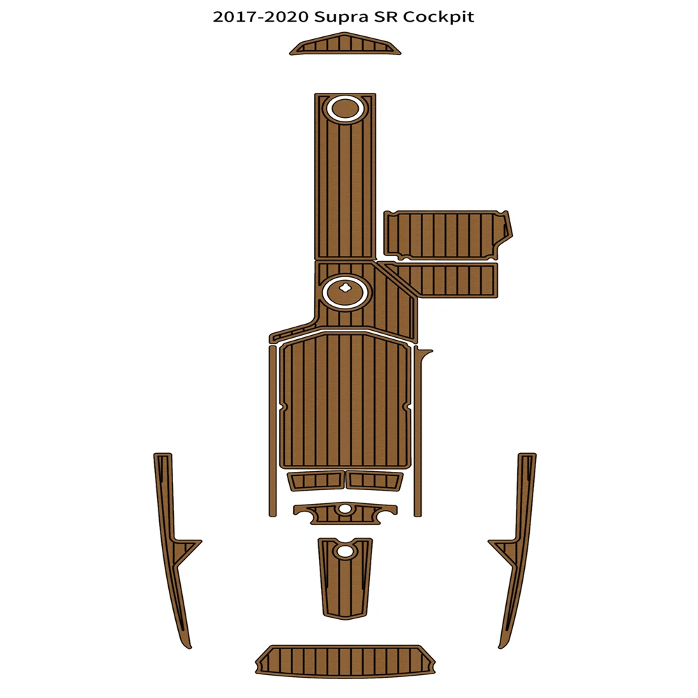 

2017-2020 Supra SR коврик для кабины лодки EVA пенопластовый Тиковый напольный коврик самоклеящаяся подложка самоклеящийся морской котик стиль Gatorstep