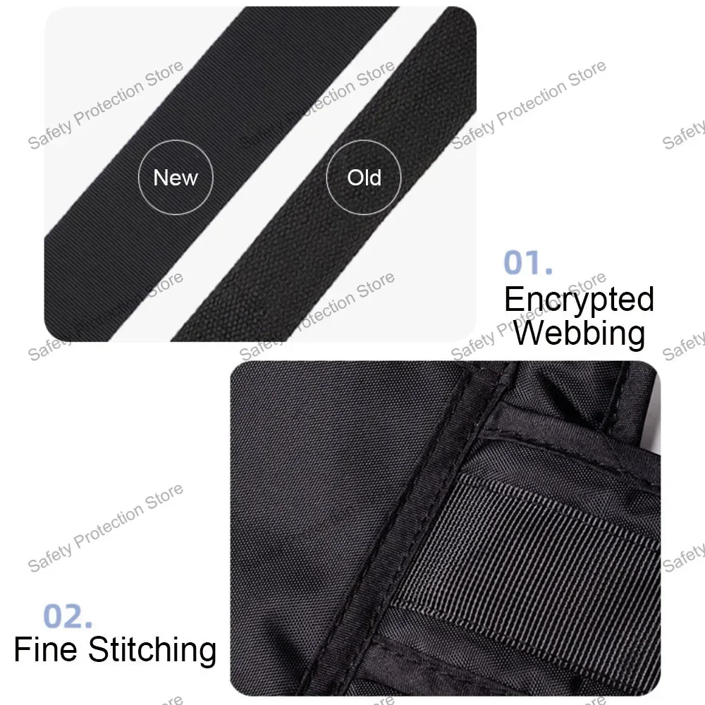 Kids Adjustable Motorcycle Safety Belt Child Reflective Front or Rear Seat Safety Belt Motorcycle Breathable Anti-Drop Harness