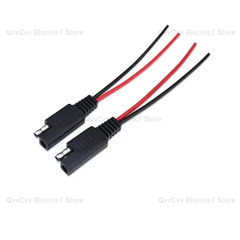 SAE Power Automotive Extension Cable 12V 18AWG 2 Pin DIY Connector Line Male Female Plug Copper Wire W28