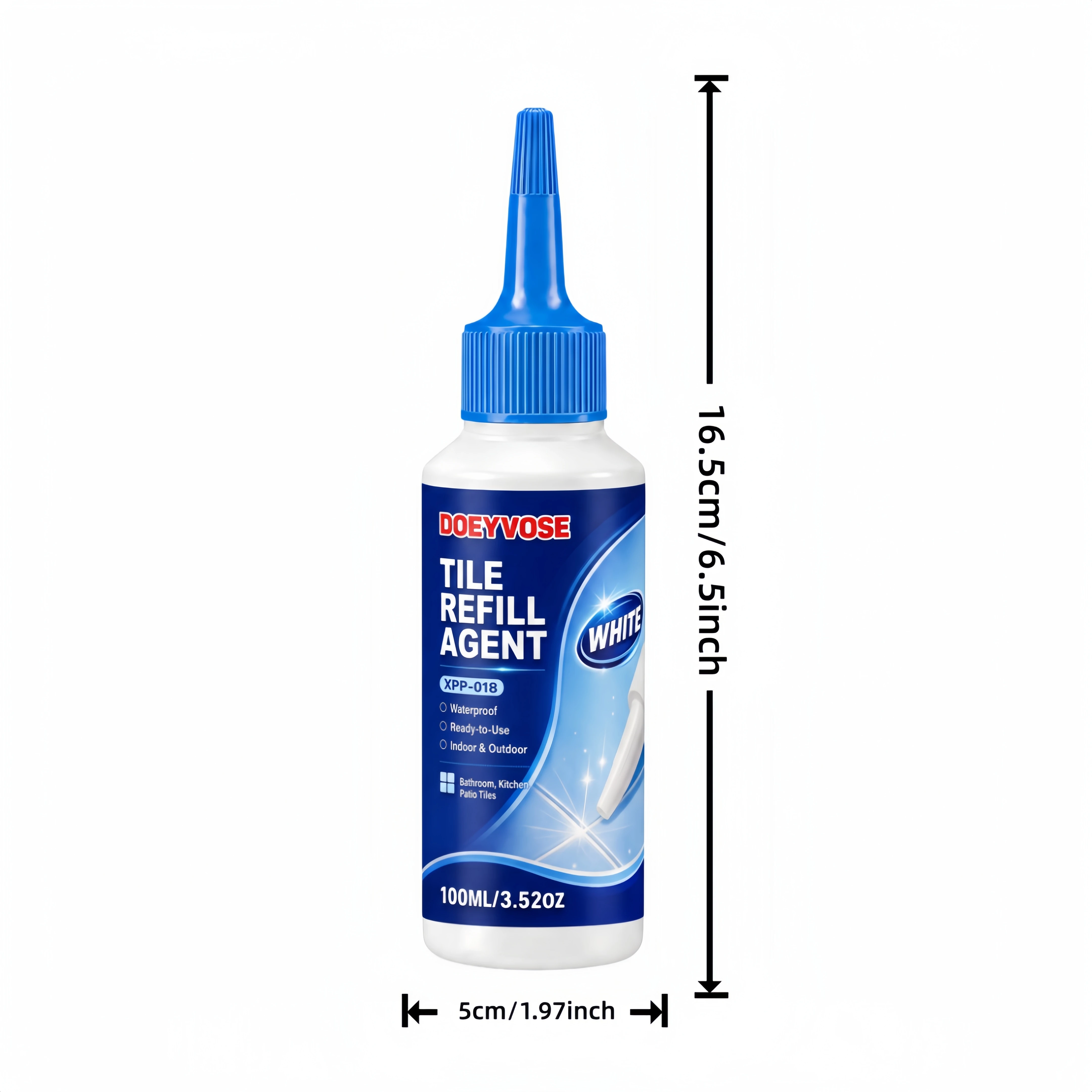 Anti-Mold Waterproof Tile Joint Filler 150ml White Fast Drying Tile Refill Agent for Porcelain Floor & Wall Gap Repair