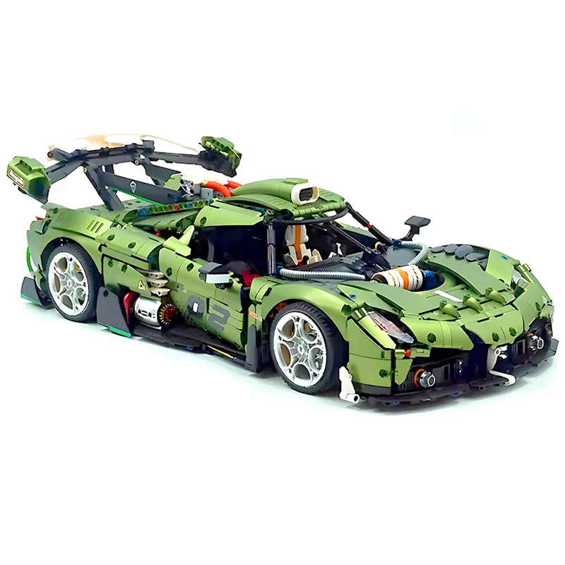 New GULY 10628 MOC Technical Super Racing Car Building Blocks Sports Vehicles Bricks Puzzle Assembly Toys Chrismas Gift For Kids