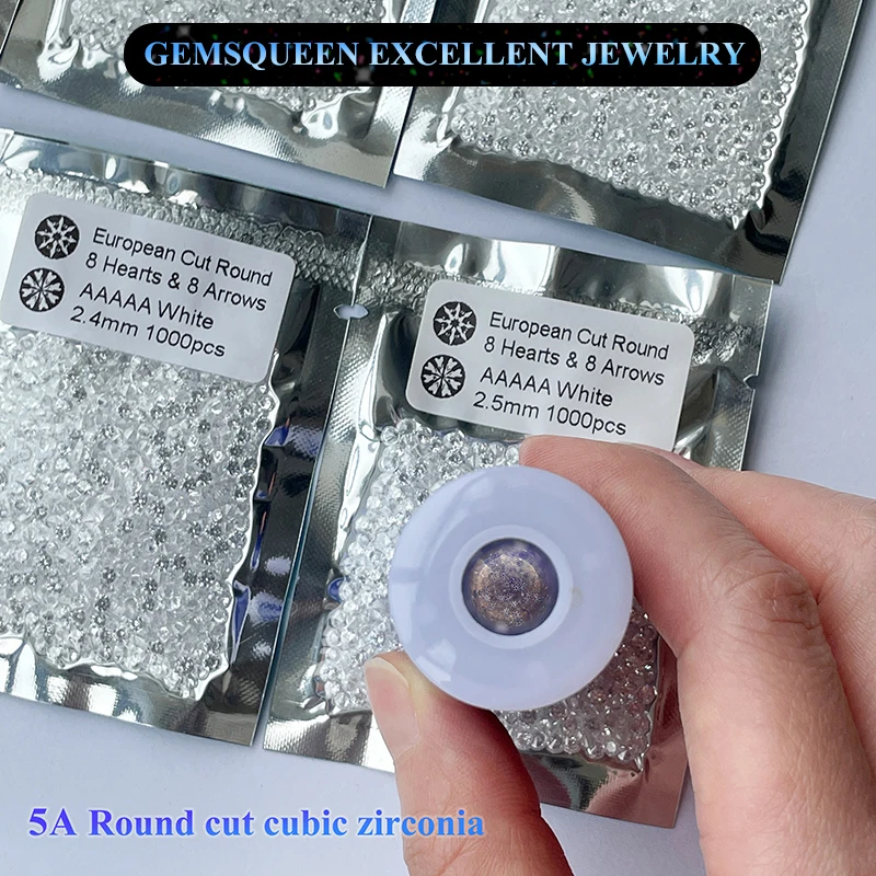 

100PCS 5A Quality 3.0~20mm Big Size White Round Cubic Zircon Stone Classic Synthetic Cubic Zirconia Loosestones for Jewelry DIY