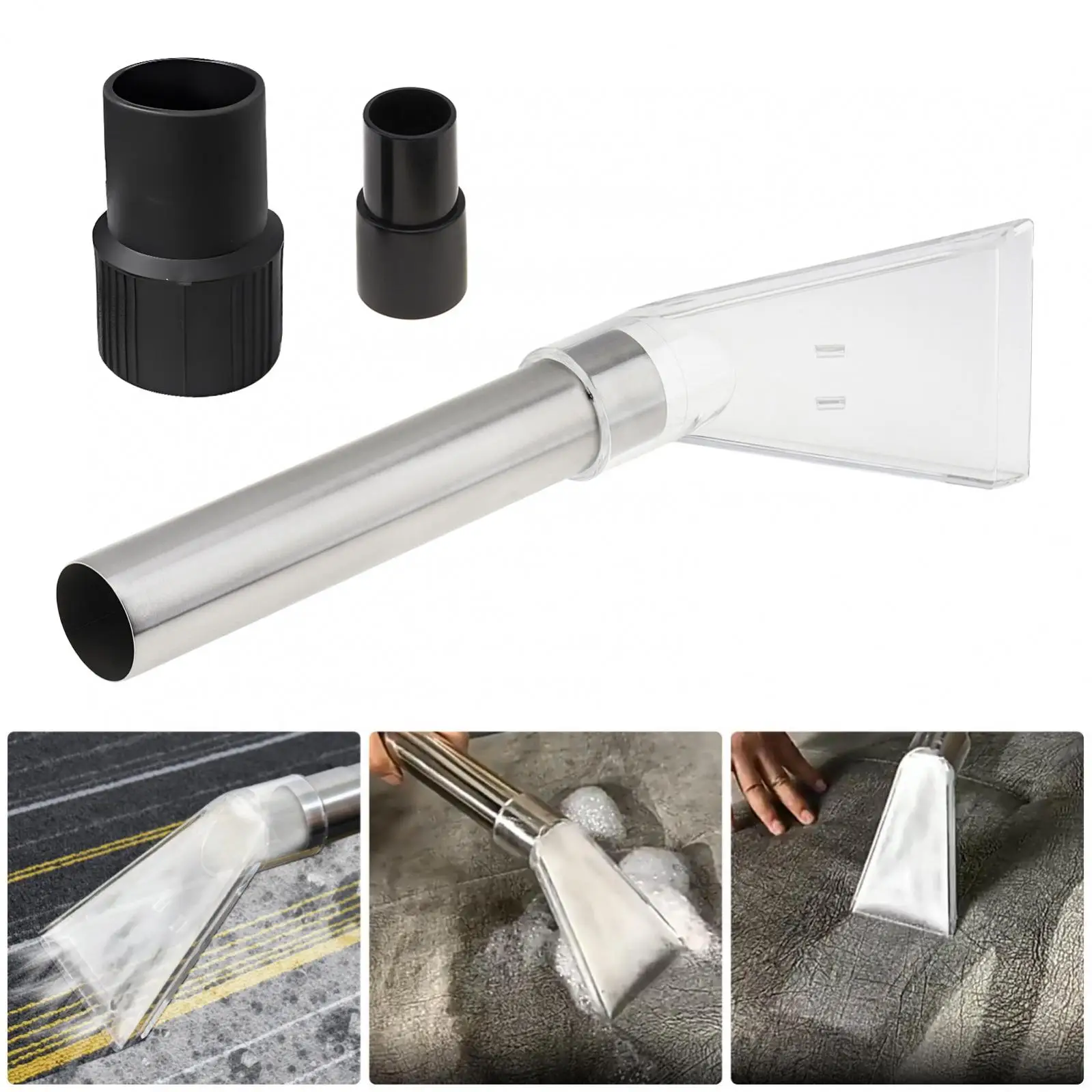 

4 pcs Cleaning Vacuum Clear Upholstery Car Detailing Turn Shop Vacuum into an Extracto Vacuum Extractor Attachment Tool